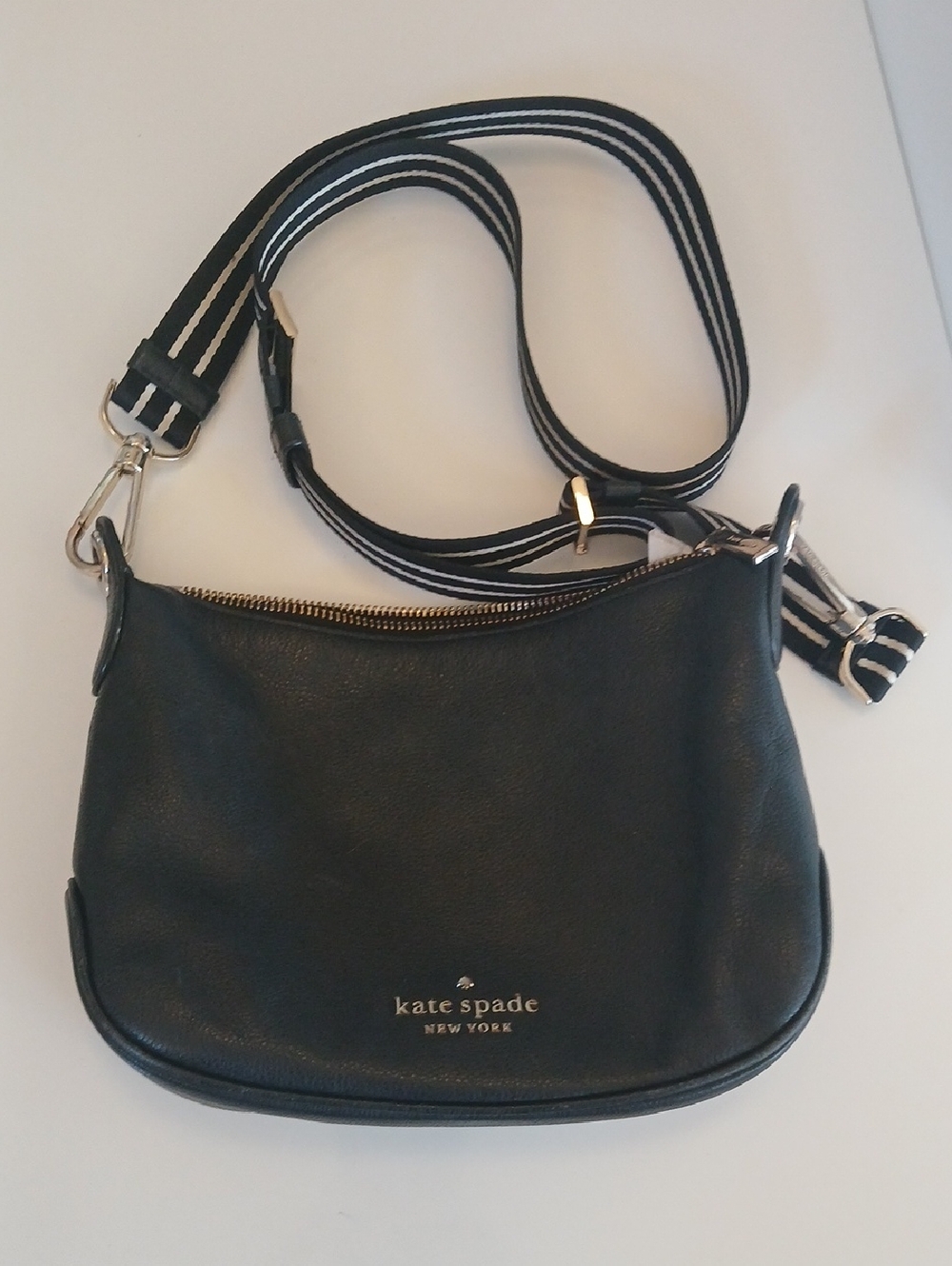 kate spade New York Black Leather Crossbody Bag